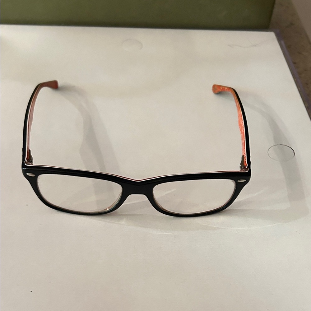 Ray-Ban Black with red and white RB 5228